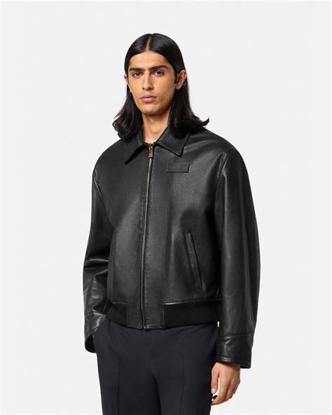 cosmo versace|Versace leather jacket.